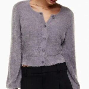 Aritzia Sunday Best Carmen Cardigan Fuzzy, L